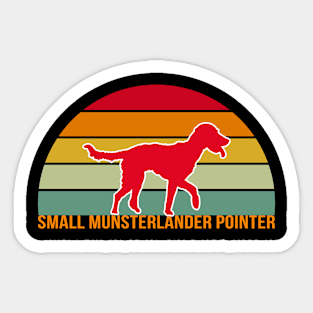 Small Munsterlander Pointer Vintage Silhouette Sticker